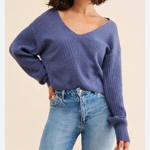 new FREE PEOPLE elias cashmere cropped sweater s small
